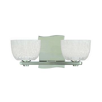 Hudson Valley Cove Neck 2 Light 12 Inch Bathroom Vanity Light in Satin Nickel