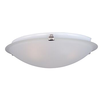 Malaga Two Light Flush Mount in Satin Nickel by Maxim