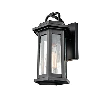 Ellis One Light Outdoor Wall Bracket in Powder Coat Black by Millennium