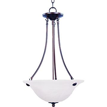 Malaga Three Light Pendant in Oil Rubbed Bronze by Maxim