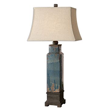 Soprana 1-Light Table Lamp in Dark Rustic Bronze
