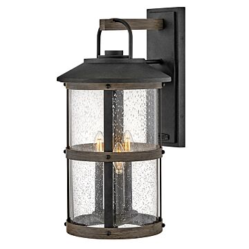 Hinkley Lakehouse 3-Light Outdoor Light In Aged Zinc