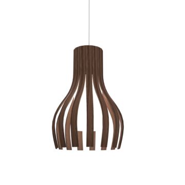 Barrel 1-Light Pendant in American Walnut