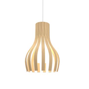 Barrel 1-Light Pendant in Maple