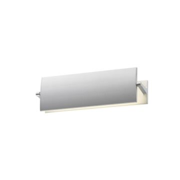 Aileron LED Wall Sconce in Bright Satin Aluminum by Sonneman