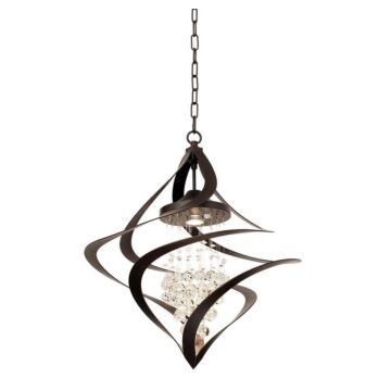 Oxford One Light Foyer Pendant in Old Bronze by Kalco