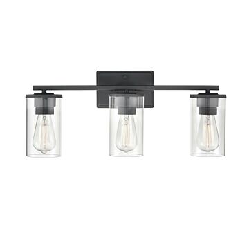 Verlana Three Light Vanity in Matte Black by Millennium