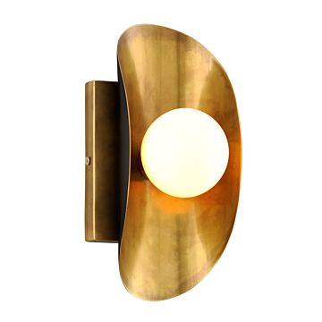 Corbett Hopper by Martyn Lawrence Bullard Wall Sconce in Vintage Brass Bronze Accents
