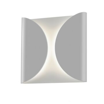 Folds LED Wall Sconce in Textured Gray by Sonneman