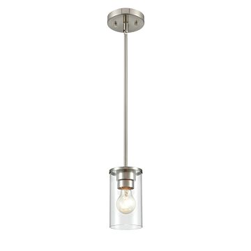 Verlana One Light Pendant in Brushed Nickel by Millennium