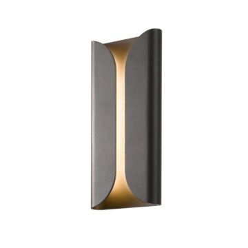 Folds LED Wall Sconce in Textured Bronze by Sonneman