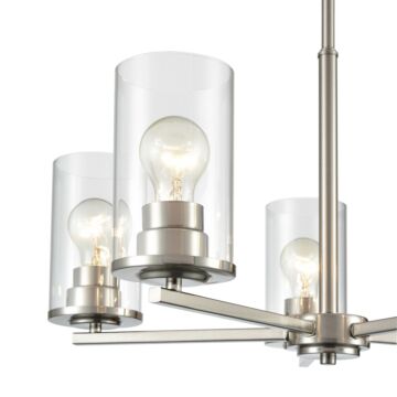 Verlana Five Light Chandelier in Brushed Nickel by Millennium