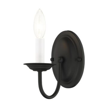 Home Basics 1-Light Wall Sconce in Black