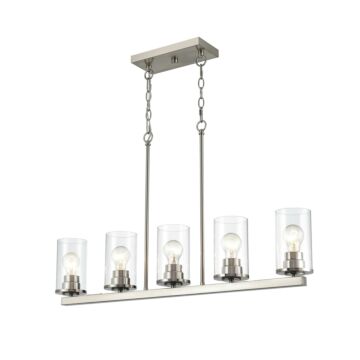 Verlana Five Light Chandelier in Brushed Nickel by Millennium