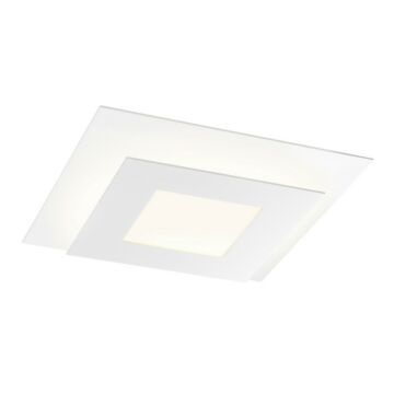 Offset LED Surface Mount in Textured White by Sonneman