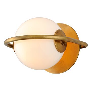 Everley One Light Wall Sconce in Vintage Brass by Corbett Lighting