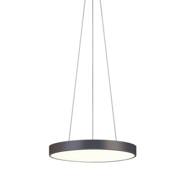 Pi LED Pendant in Black Bronze by Sonneman