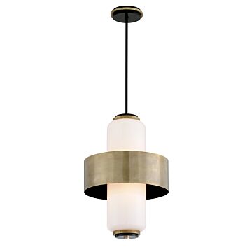 Corbett Melrose by Martyn Lawrence Bullard 4 Light 33 Inch Pendant Light in Vintage Brass
