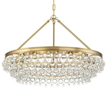 Calypso Six Light Chandelier in Vibrant Gold by Crystorama