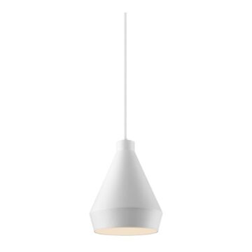 Koma One Light Pendant in Satin White by Sonneman