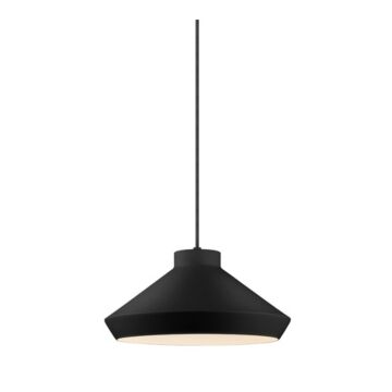 Koma One Light Pendant in Satin Black by Sonneman