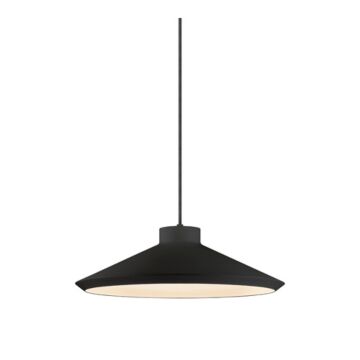 Koma One Light Pendant in Satin Black by Sonneman