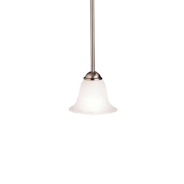 Dover One Light Mini Pendant in Brushed Nickel by Kichler