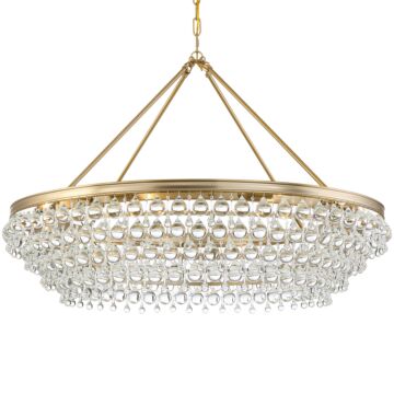 Calypso Eight Light Chandelier in Vibrant Gold by Crystorama