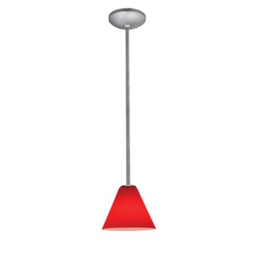 Martini LED Pendant in Brushed Steel by Access