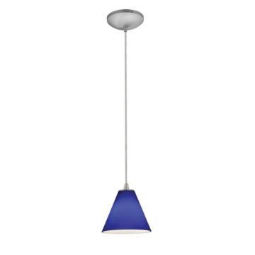 Martini One Light Pendant in Brushed Steel by Access