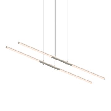 Tik Tak LED Pendant in Satin Nickel by Sonneman