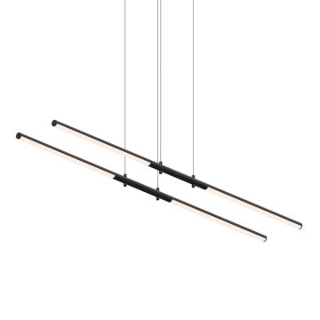 Tik Tak LED Pendant in Satin Black by Sonneman
