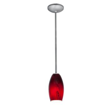 Merlot LED Pendant in Brushed Steel by Access