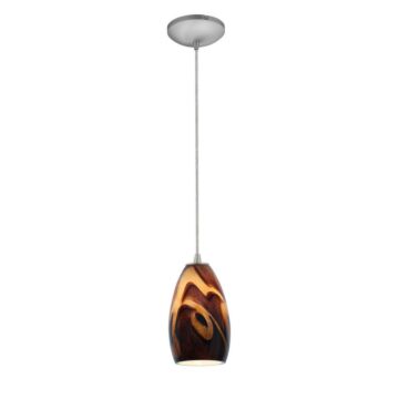 Champagne LED Pendant in Brushed Steel by Access