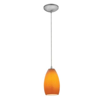 Champagne LED Pendant in Brushed Steel by Access