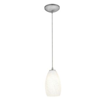 Champagne One Light Pendant in Brushed Steel by Access