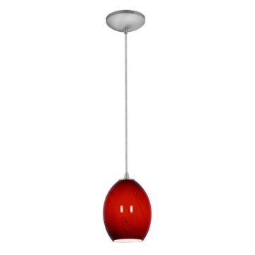 Brandy FireBird One Light Pendant in Brushed Steel by Access