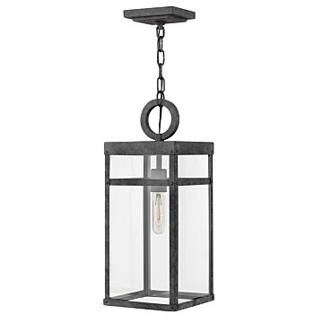 Hinkley Porter 1-Light Outdoor Light In Aged Zinc