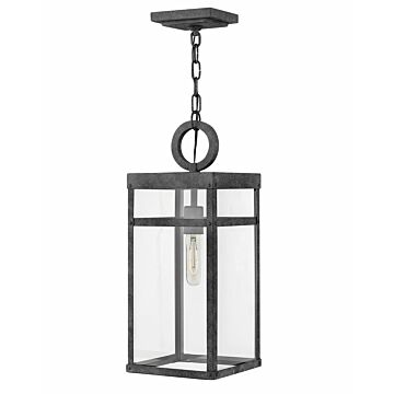 Hinkley Porter 1-Light Outdoor Light In Aged Zinc