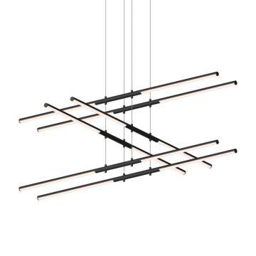 Tik Tak LED Pendant in Satin Black by Sonneman