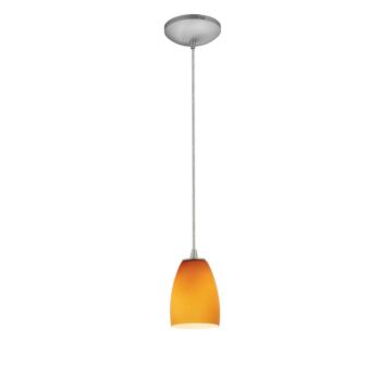 Sherry LED Pendant in Brushed Steel by Access
