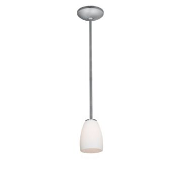 Sherry One Light Pendant in Brushed Steel by Access