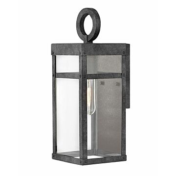 Hinkley Porter 1-Light Outdoor Light In Aged Zinc