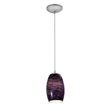 Chianti One Light Pendant in Brushed Steel by Access