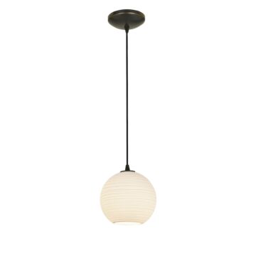 Japanese Lantern One Light Pendant in Oil Rubbed Bronze by Access