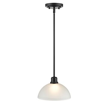 Amberle One Light Mini Pendant in Matte Black by Millennium
