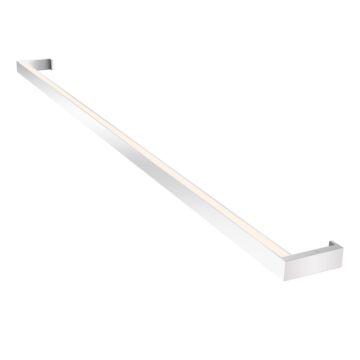 Sonneman Thin Line™ 2 Light 1 Inch Bathroom Vanity Light in Bright Satin Aluminum