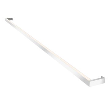 Sonneman Thin Line™ 2 Light 1 Inch Bathroom Vanity Light in Bright Satin Aluminum
