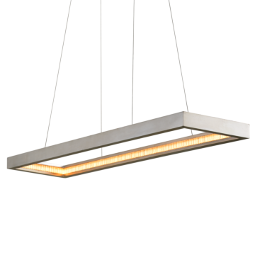 Jasmine LED Linear in Silver Leaf by Corbett Lighting