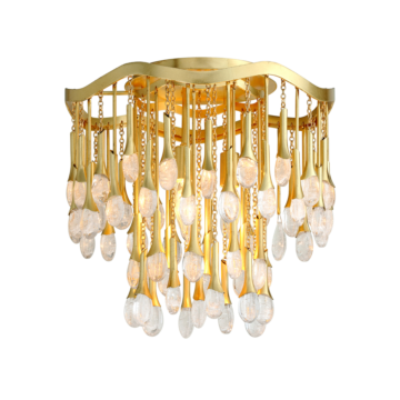  Kiara Ceiling Light in Gold Leaf